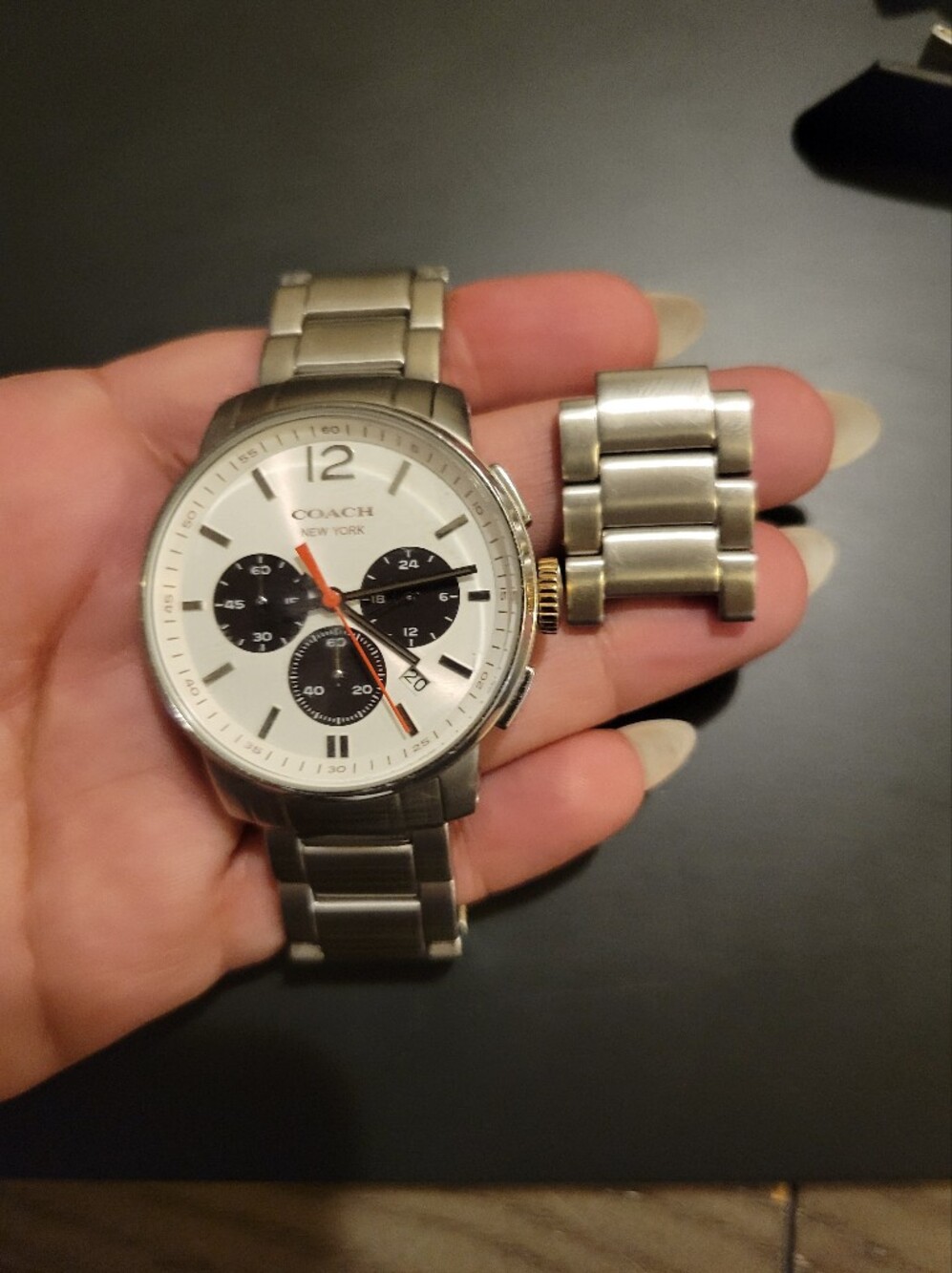 Coach Silver Stainless Steel Watch